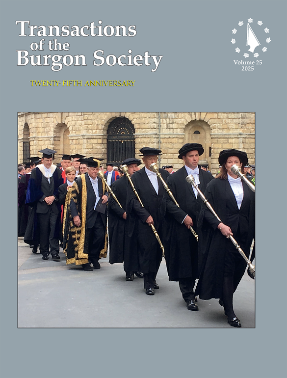 Transactions of the Burgon Society Volume 25 (2025)